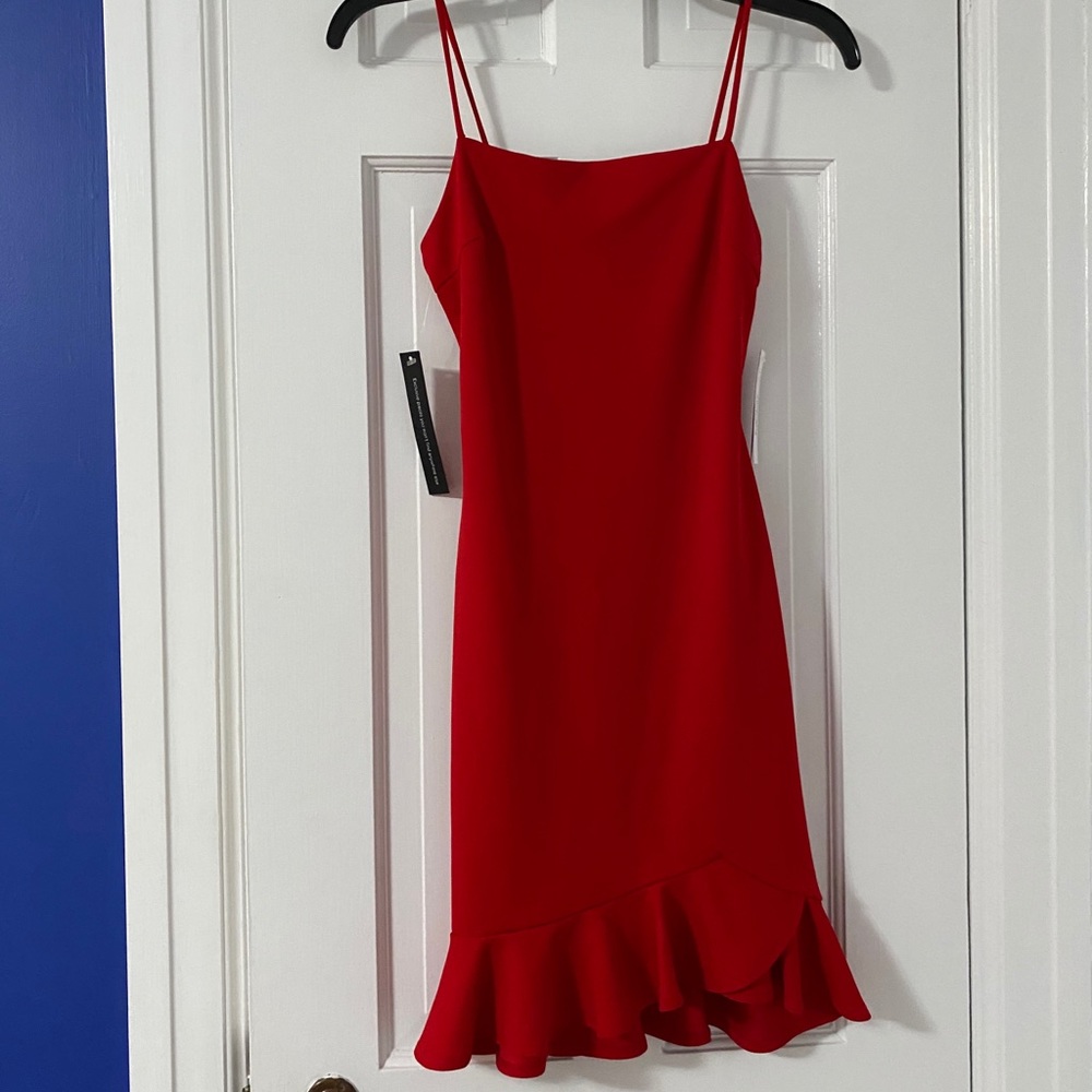 RED COCKTAIL DRESS